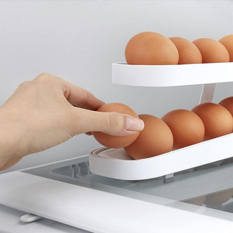 BowLift | Automatic Scrolling Egg Rack Holder Storage Box