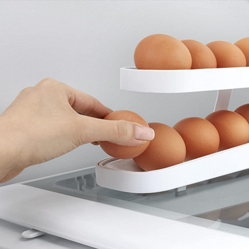 BowLift | Automatic Scrolling Egg Rack Holder Storage Box