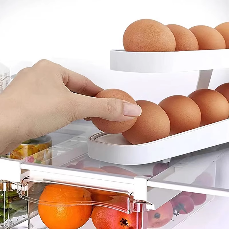 BowLift | Automatic Scroll Egg Holder Storage Box