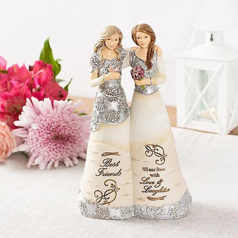 BowLift | Celebration Friendship Gifts Statue - Hand-Painted Sculptures Ornament