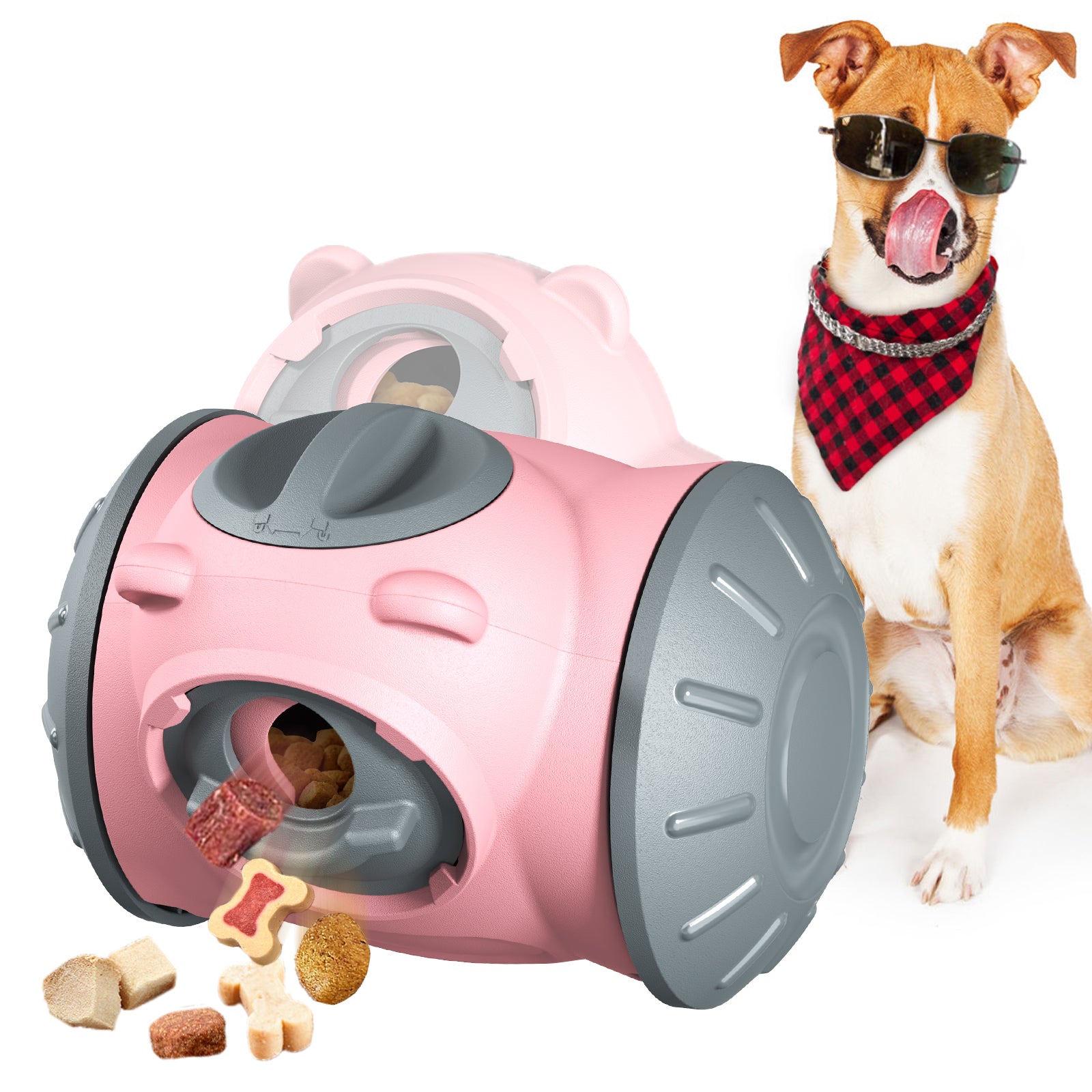 Bear Slow Feeder Food-Dispensing Dog Toy