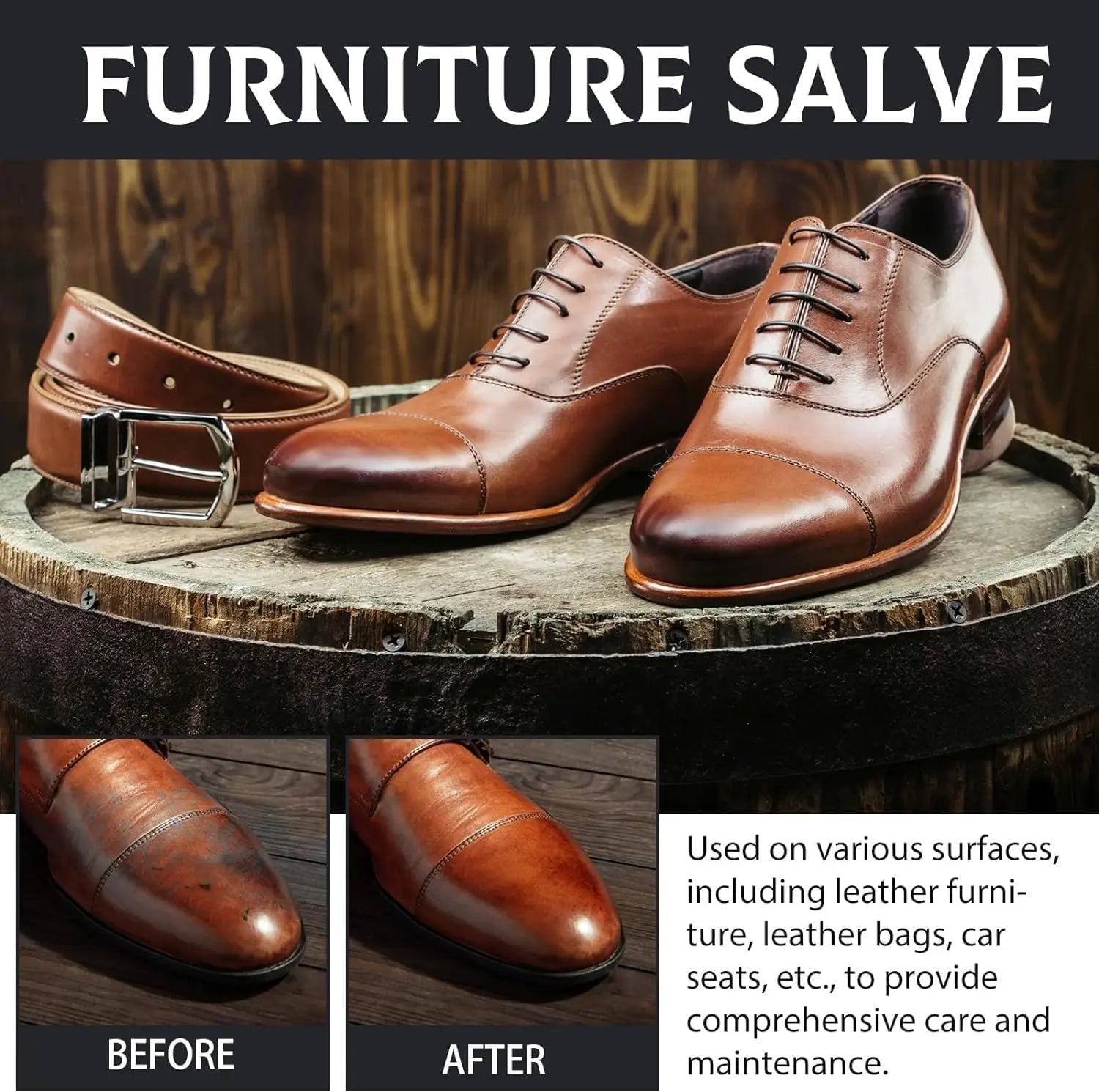 BowLift | Balm for leather and wood for scratch removal and care