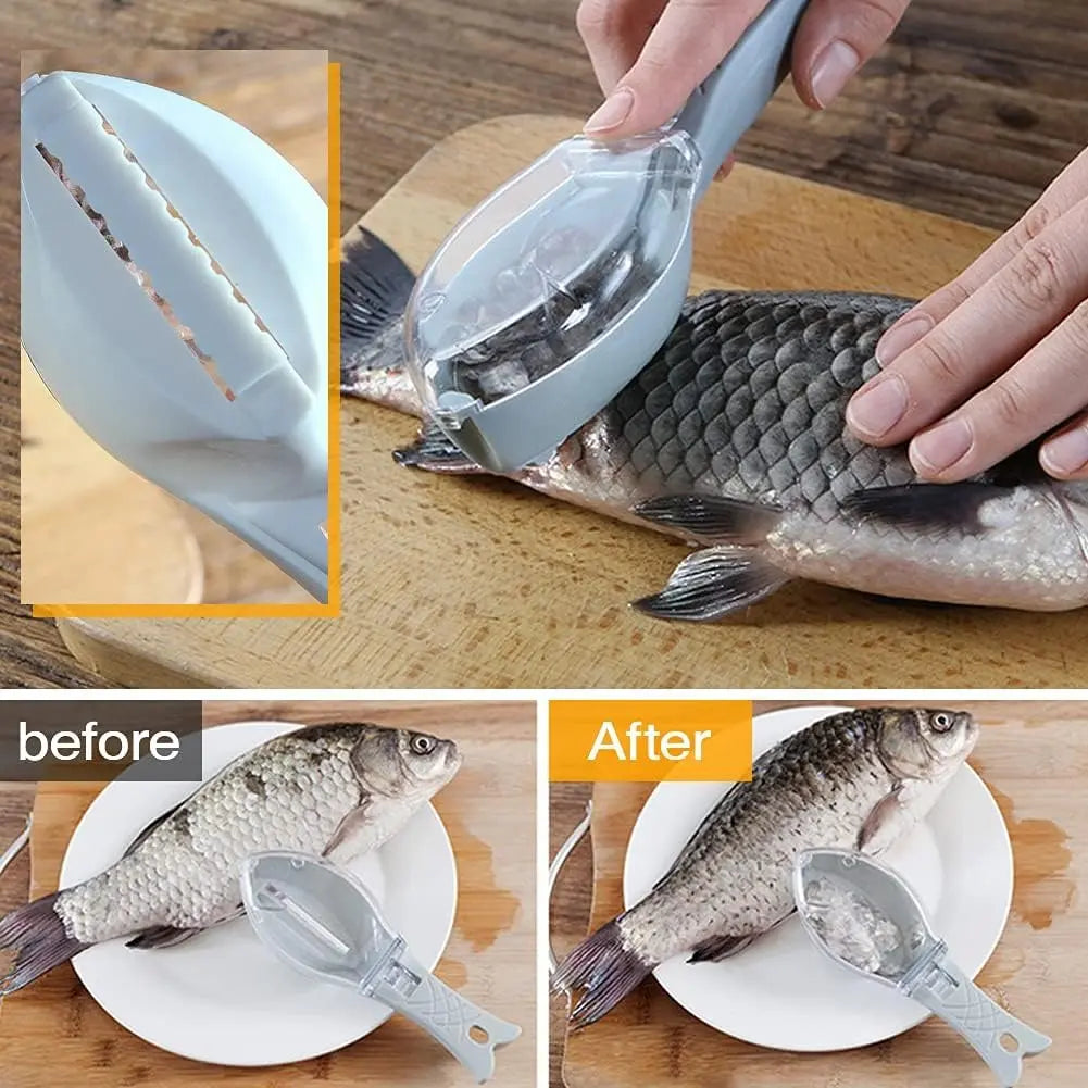 BowLift | Fish scale remover with catch lid