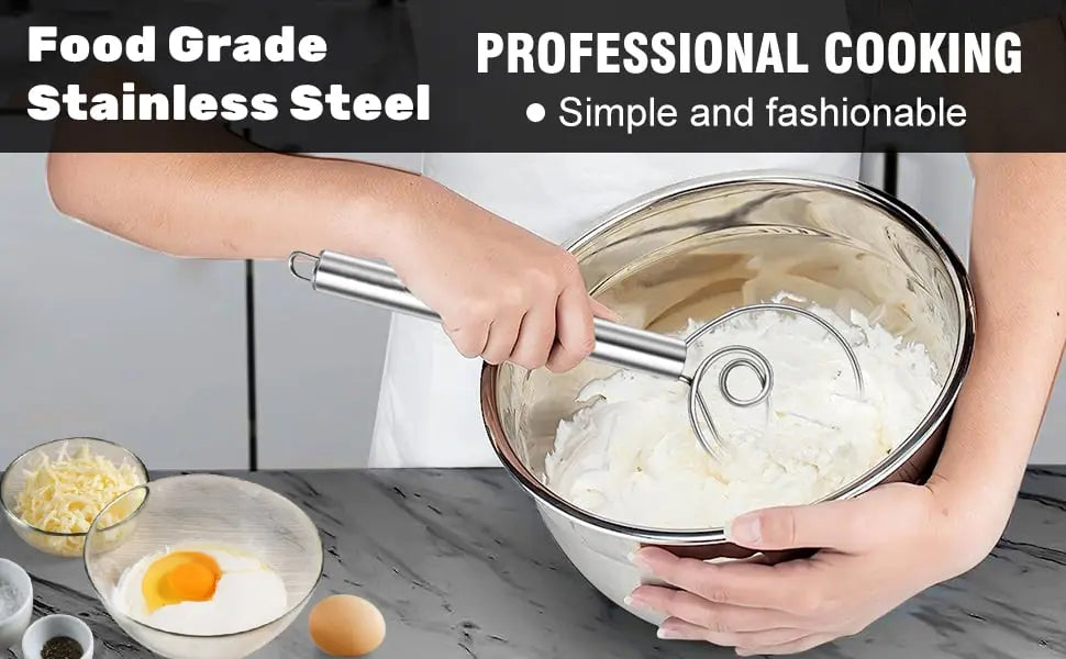 BowLift | Food-safe stainless steel dough mixer – Simple & Efficient