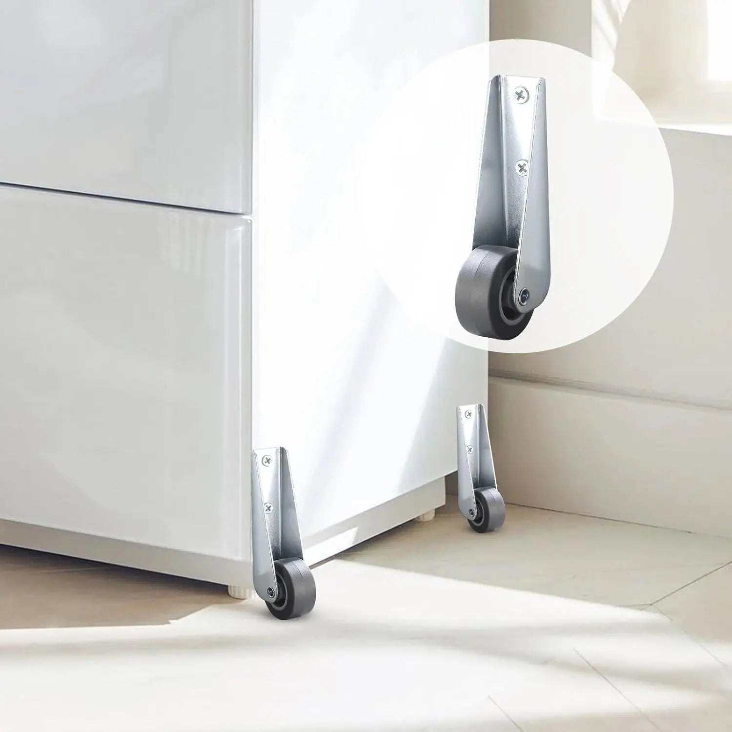 BowLift | Swivel Door Roller with Long Bracket – Quiet & Scratch-Free