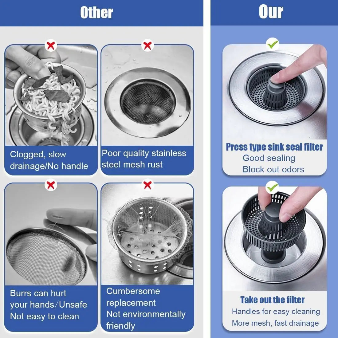 BowLift | Improved Sink Drain Stopper – No more clogged drains!