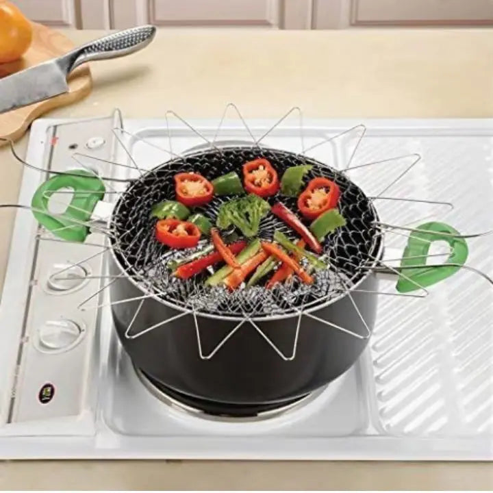 BowLift | Expandable Stainless Steel Sieve Basket for Frying & Draining