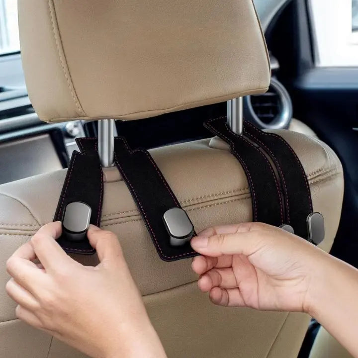 BowLift | Auto headrest hooks – double hooks for bags and accessories