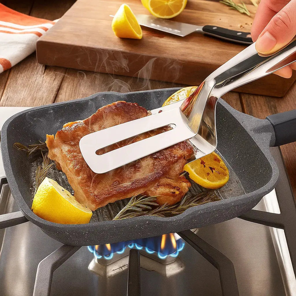 BowLift | Stainless Steel Grill Tongs with Reversal Function
