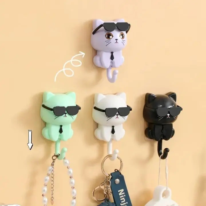 BowLift | Cat-shaped key holder – Self-adhesive & decorative