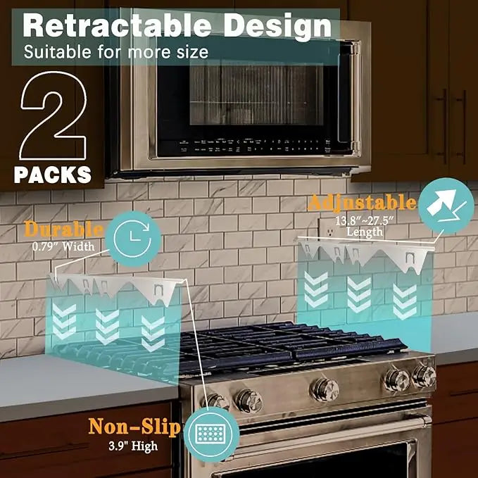 BowLift | Telescopic cover strips made of stainless steel for stove gaps