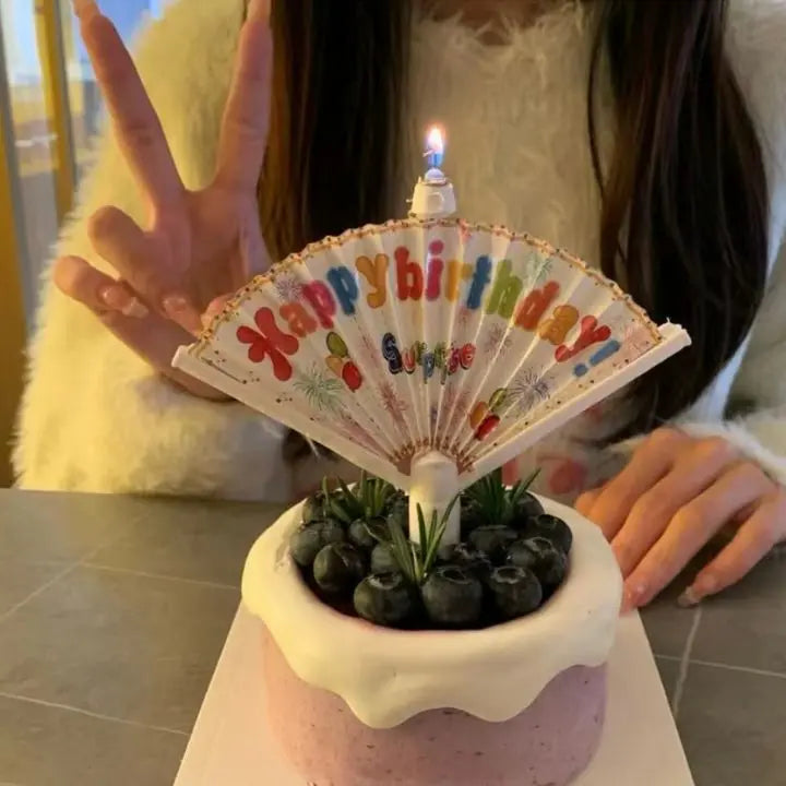 BowLift | Surprise Pop-up Fan Candle Topper