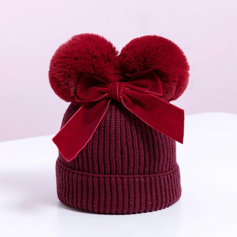 BowLift | Baby Hat With Double Ball Bow