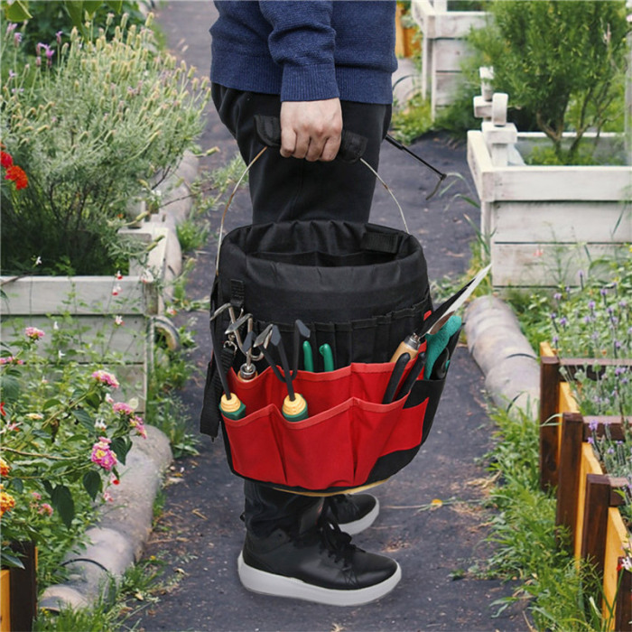 BowLift | 42-Pocket Multifunctional Garden Tool Storage Bag – Large Storage for Tools