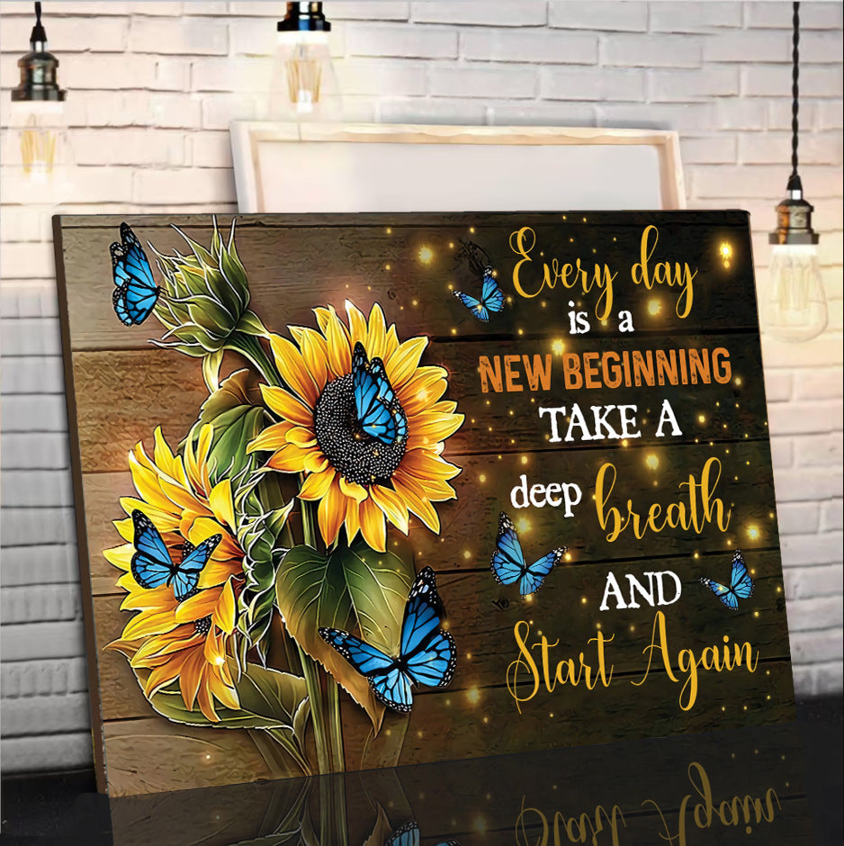 BowLift | Butterfly Sunflower Wall Art