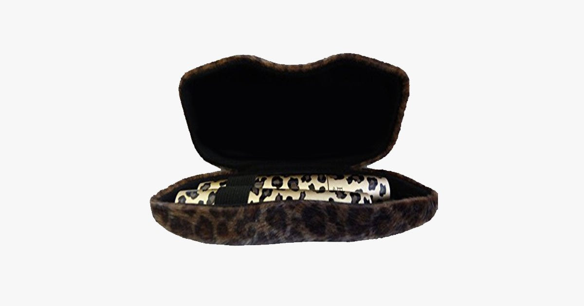 BowLift | Black Mascara with Plush Leopard Display Case - Long-Lasting and Natural Mascara that Makes You Look Fresh