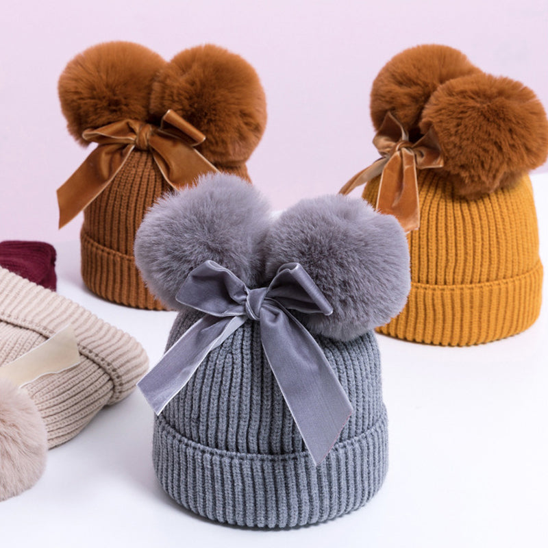 BowLift | Baby Hat With Double Ball Bow