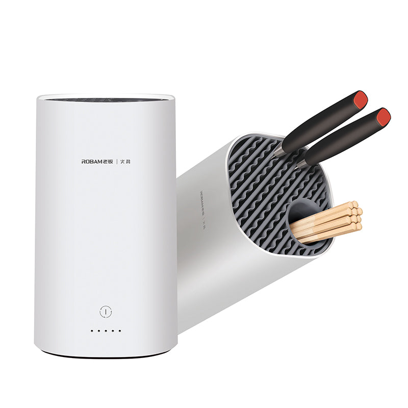 BowLift | Automatic Intelligent Disinfection Drying Knife Holder with UV Disinfection, High-Temperature Drying, Large Capacity, Washable Module & Energy Saving