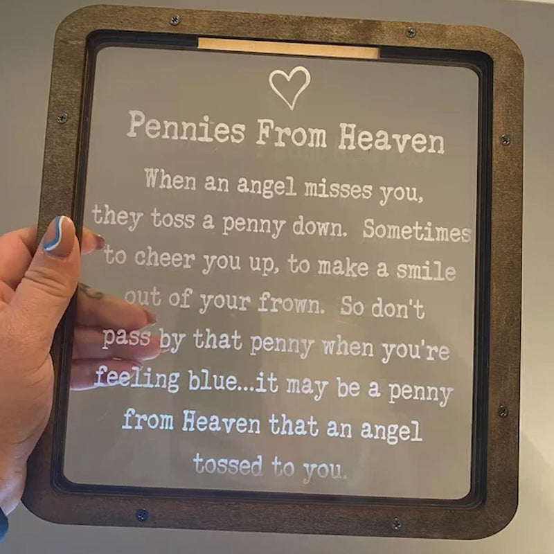 BowLift | Pennies from Heaven Bank, Wooden Piggy Bank