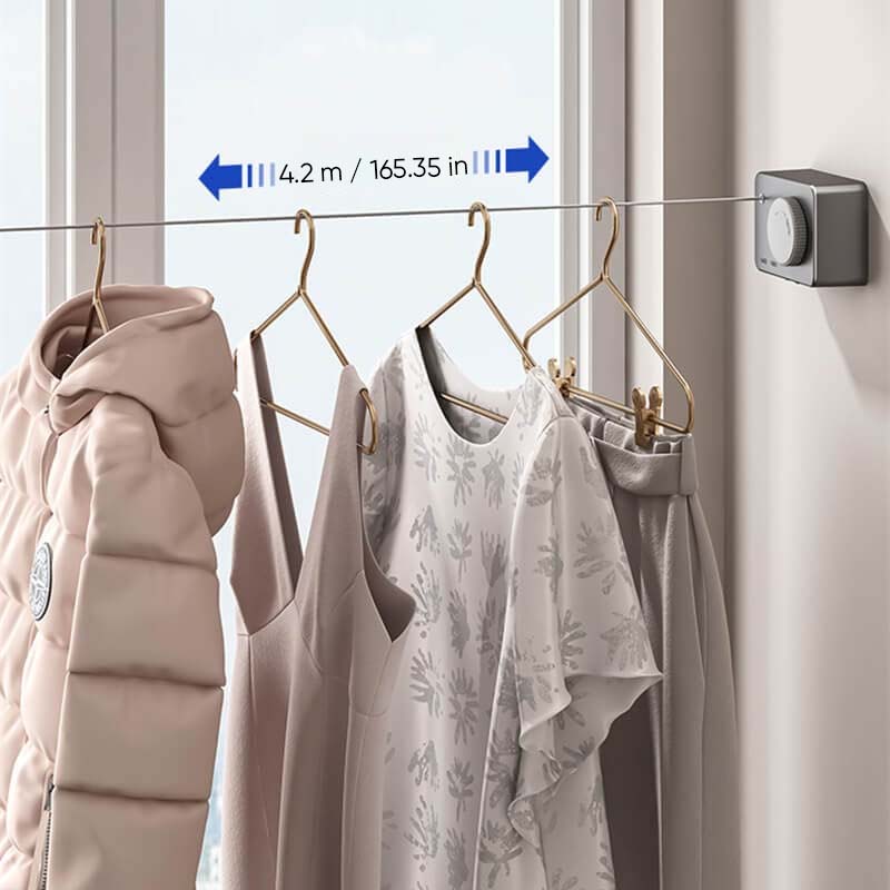 BowLift | Invisible retractable laundry line