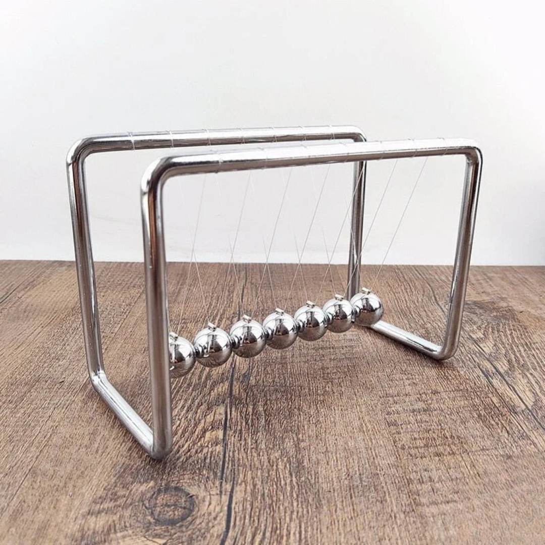 BowLift | Silver Newton Pendulum Balance Balls Desk Toy