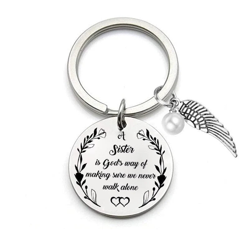BowLift | A sister is God's way of making sure we never walk alone keychain