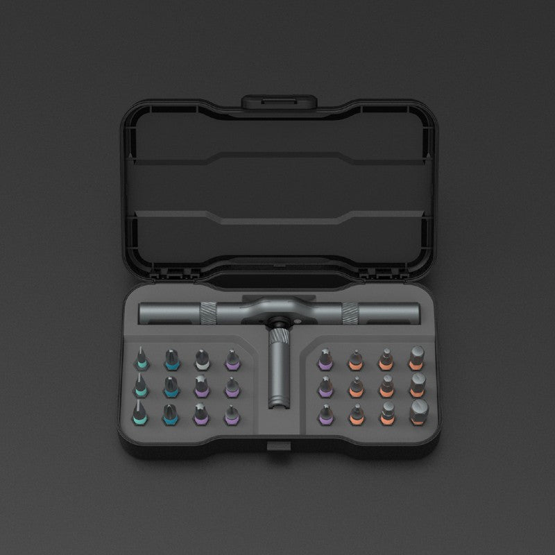 BowLift | 24-in-1 Multi-function Ratchet Screwdriver Set, with Alloy Bits & Magnetic Adsorption, for Professional Use, Home, Work, DIY & More