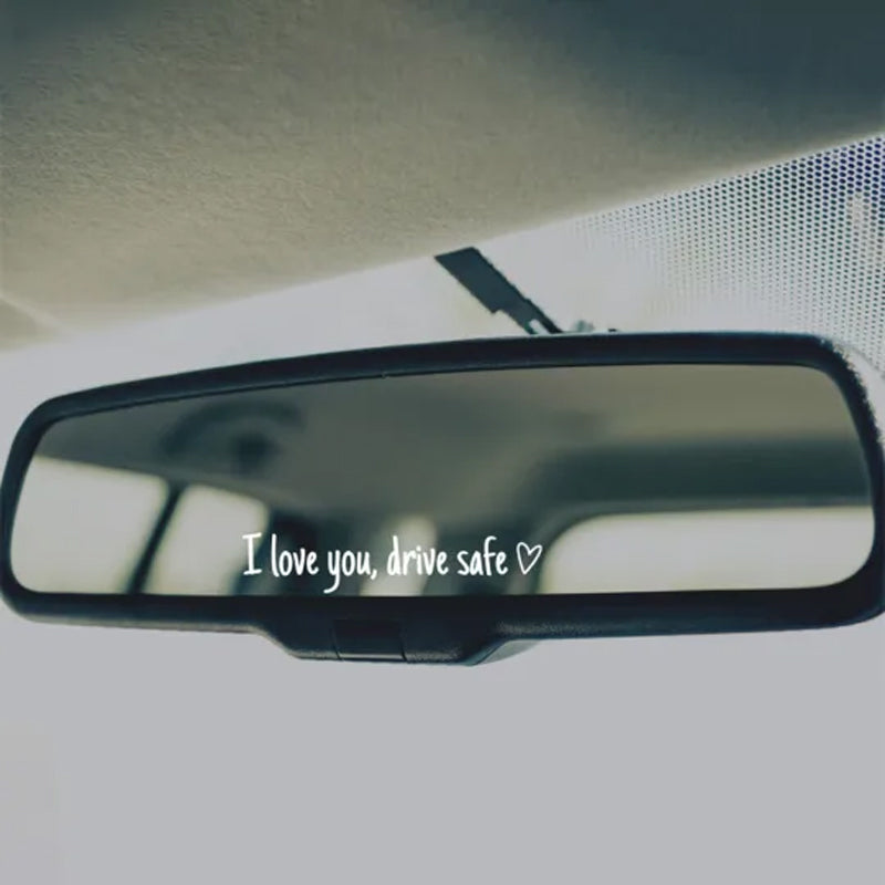 BowLift | I Love You Driving Safe Mirror Sticker