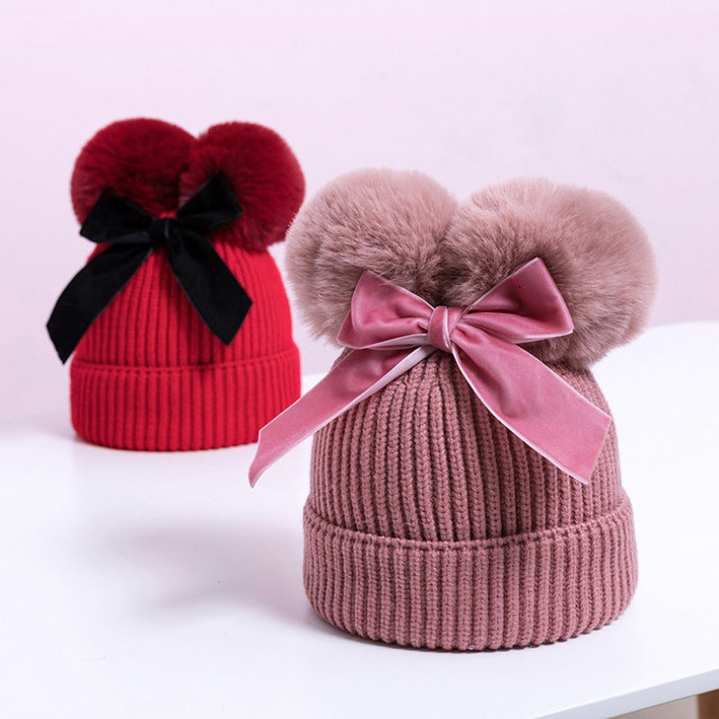 BowLift | Baby Hat With Double Ball Bow