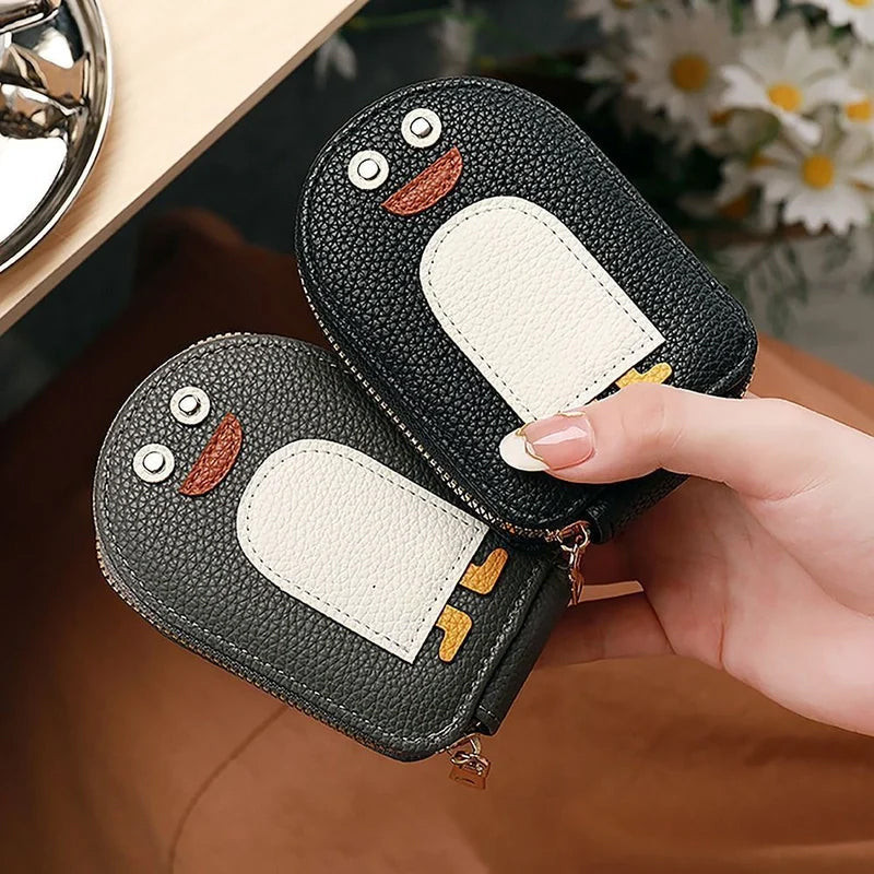 BowLift | Cute Penguins PU Credit Card Coin Purse