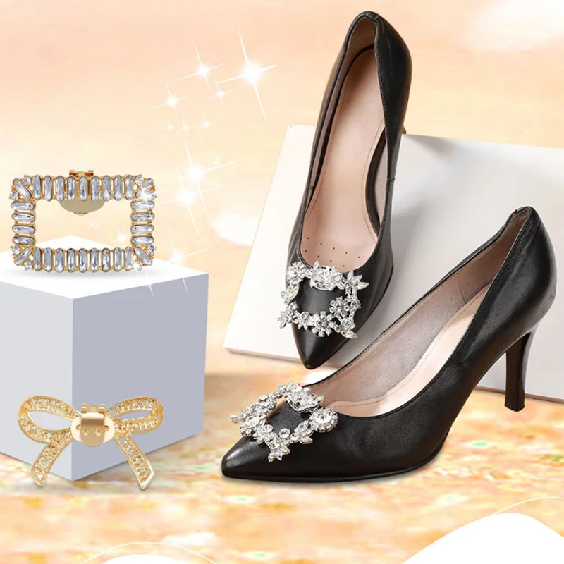 BowLift | Detachable Rhinestone High Heel Shoes Buckle
