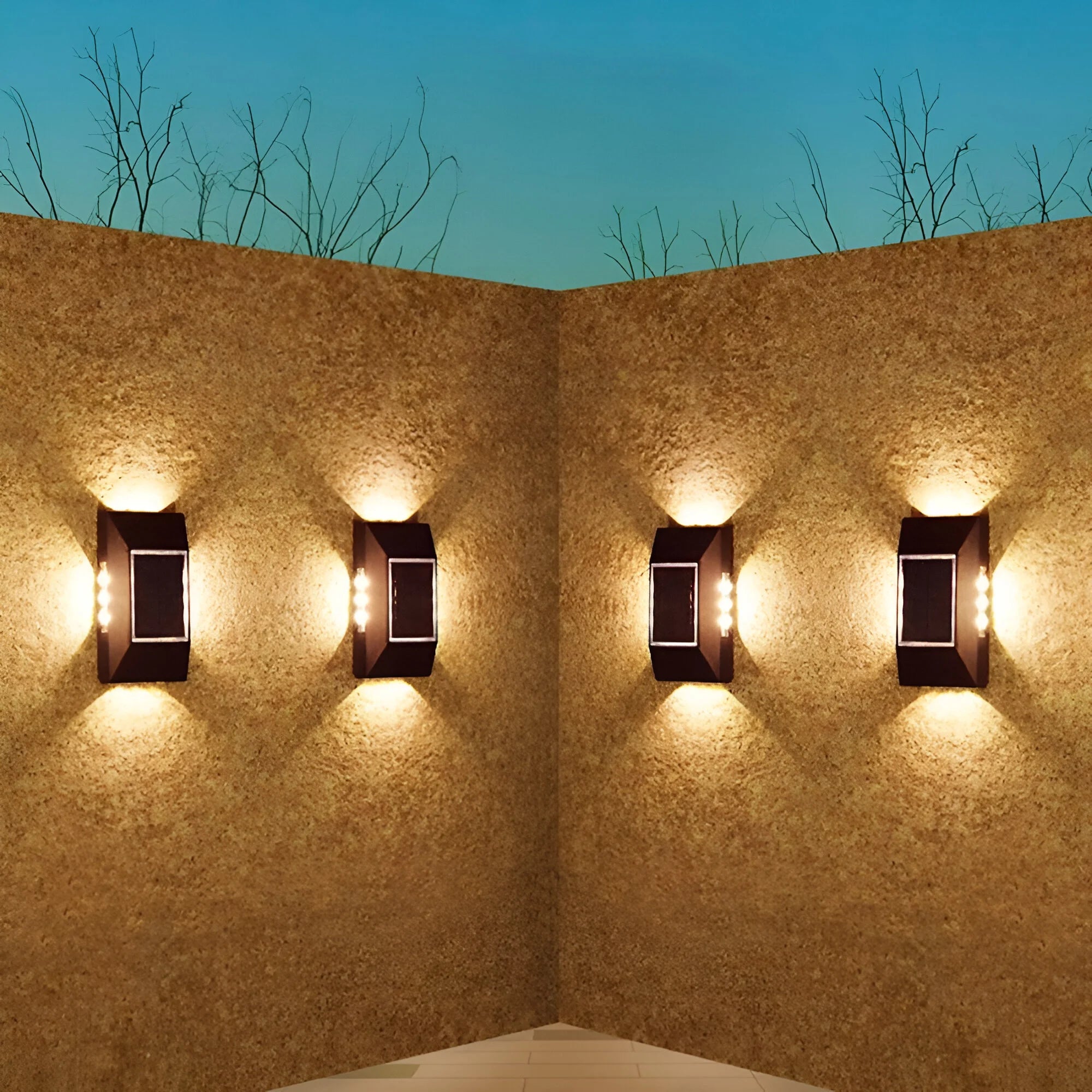 AquaGlow – Waterproof Solar Step Garden Light