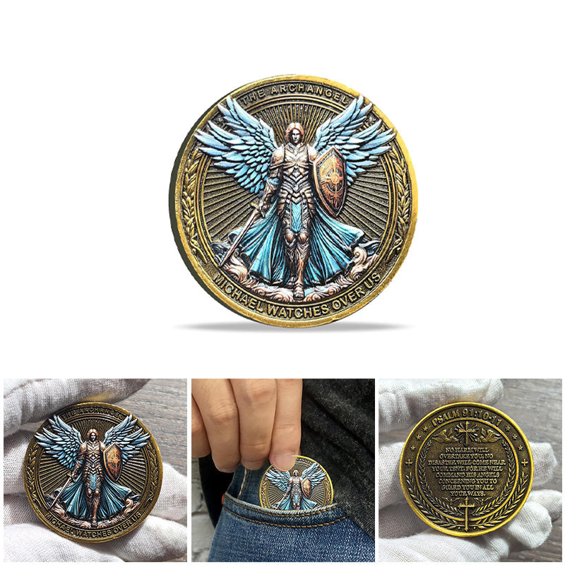 BowLift | The Archangel Michael watches over us Challenge Coin