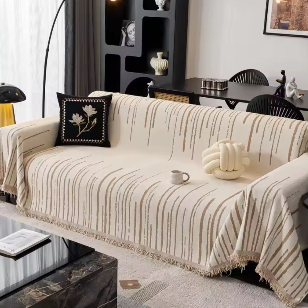 BowLift | Velour Cascade Sofa Cover