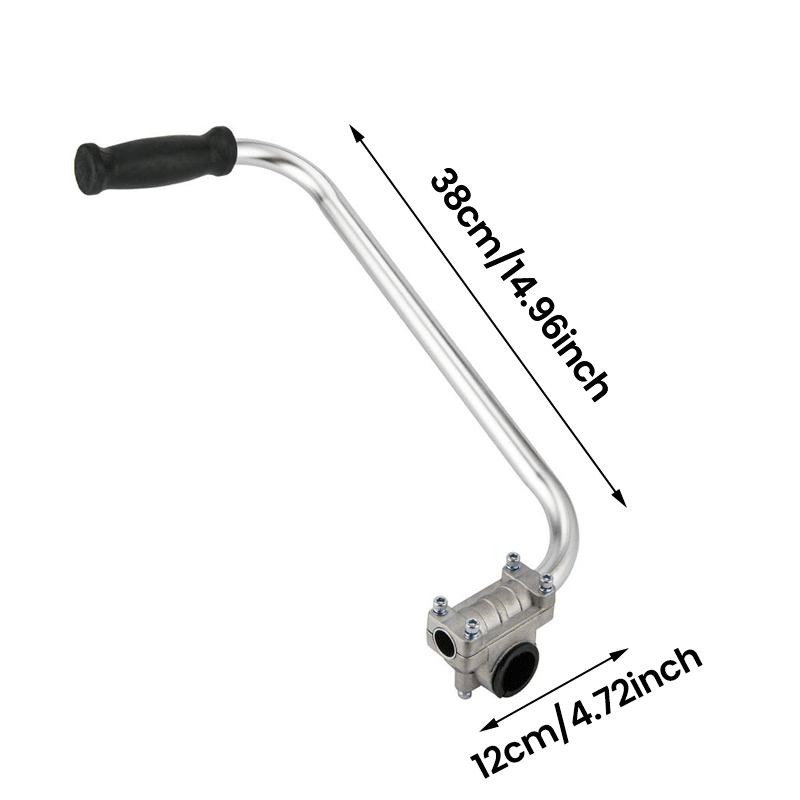 BowLift | Ergonomic Weed Killer Handle Extension Brush Cutter Trimmer Handle