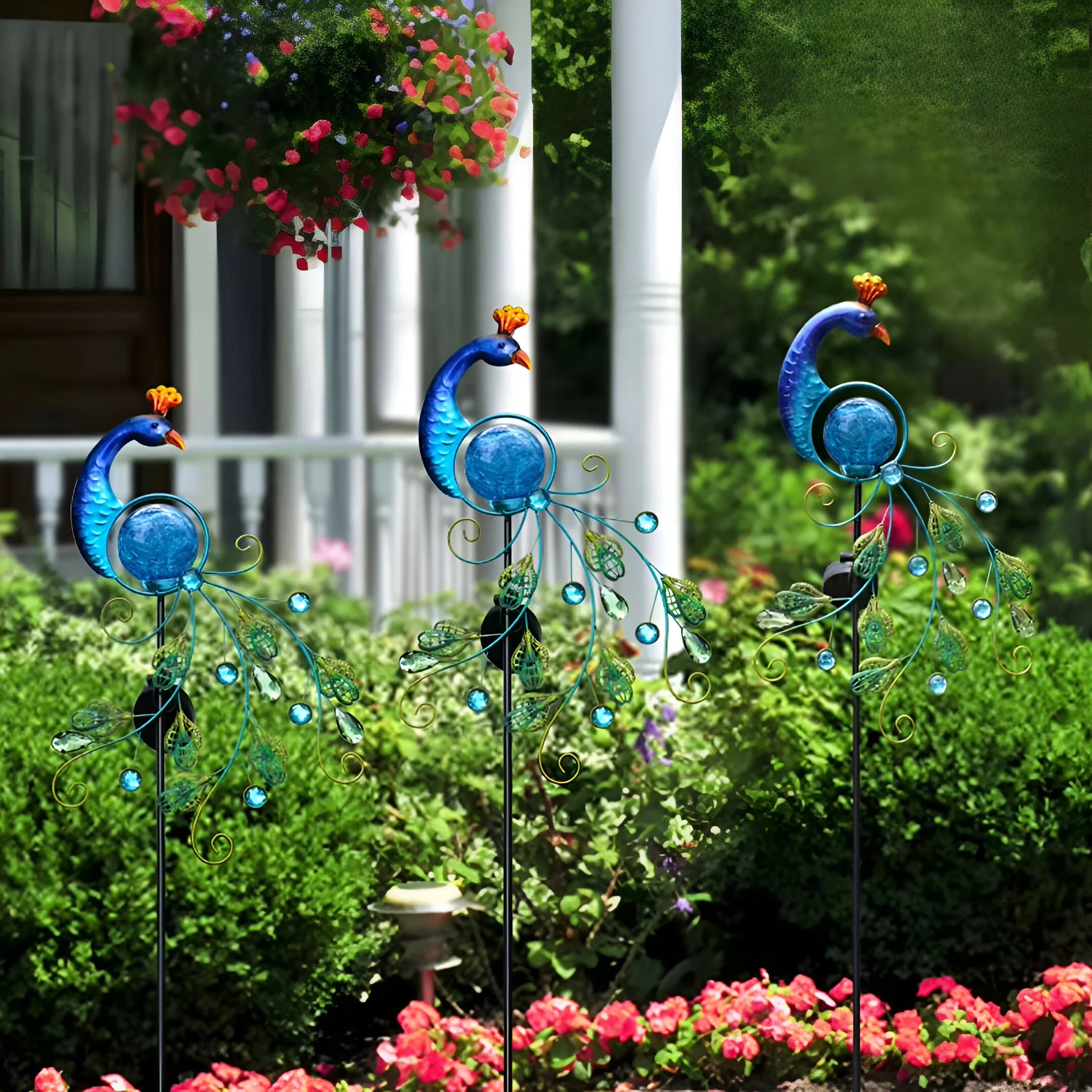 SolarGlow – Peacock Garden Light
