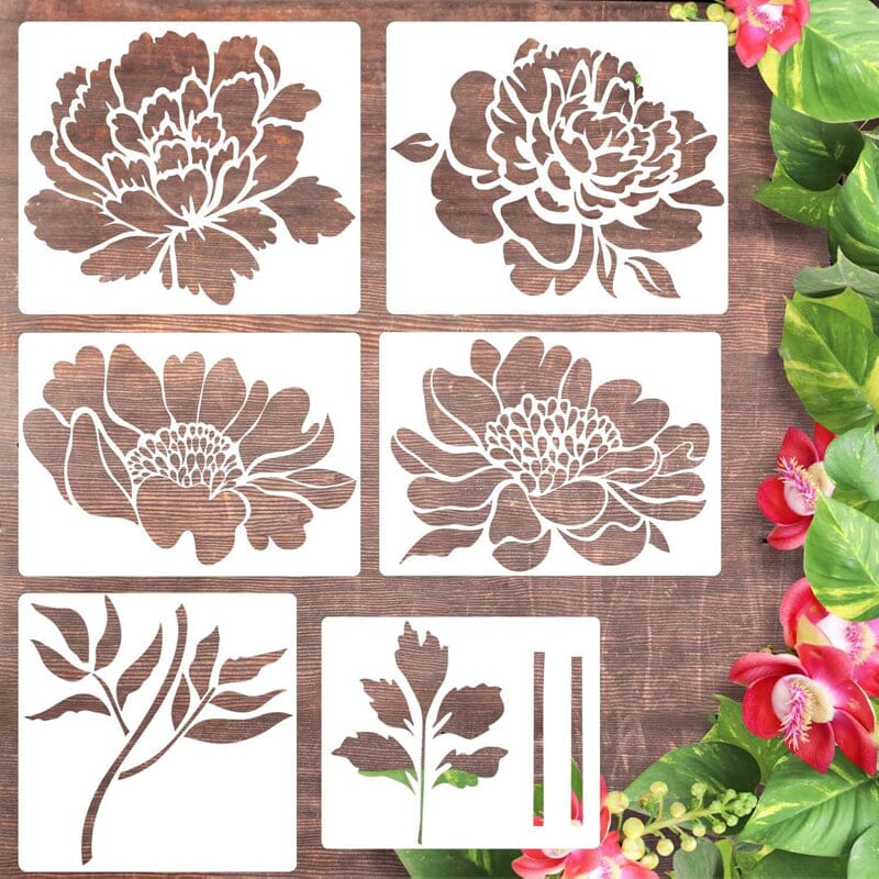 BowLift | DIY Decoration - Garden Fence Large Flower Drawing Templates