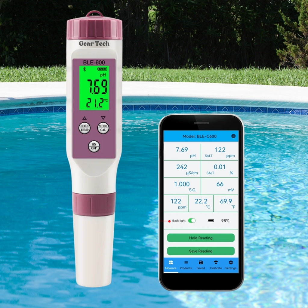 BowLift | Digital Pool Tester – Measuring device for pH and chlorine for easy pH measurement in pool water