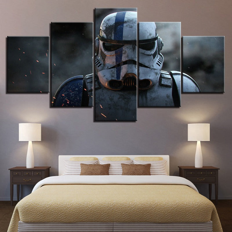 BowLift | Stormtrooper Star Wars - 5 Piece Canvas Wall Art - High-Resolution Print