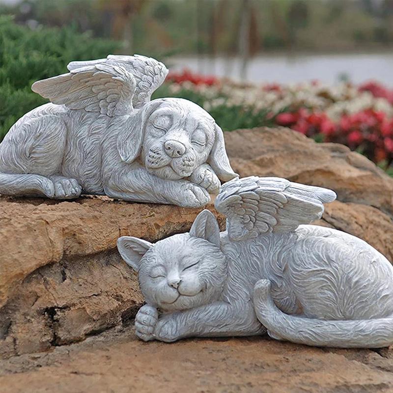 BowLift | Angel Dog and Cat Statue
