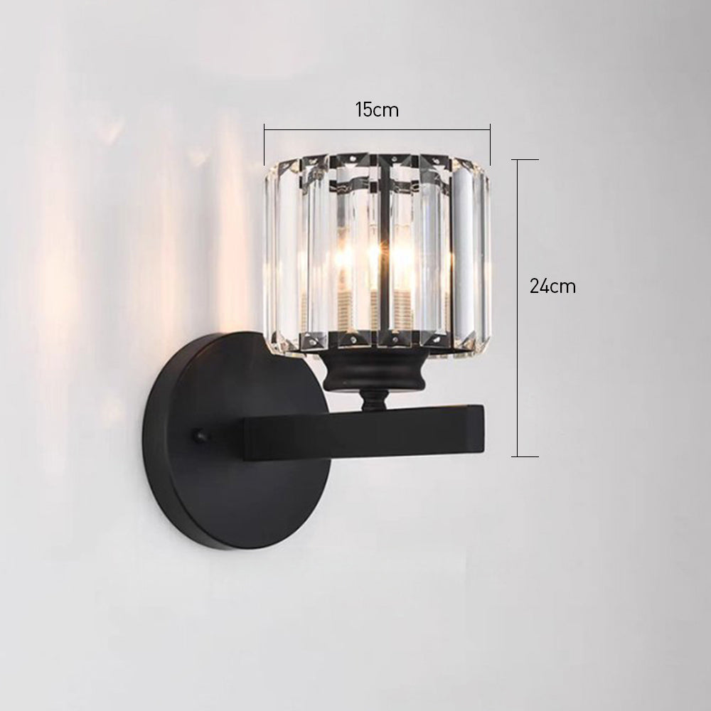 BowLift | Crystal Glass Wall Light With Modern Arm Design