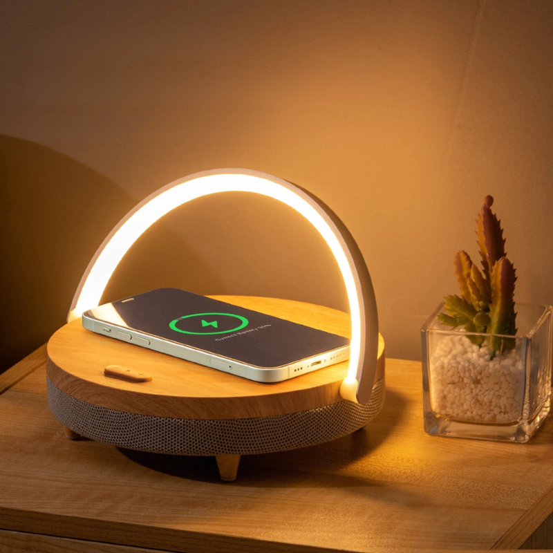 BowLift | Table Lamp with Wireless Charger and Bluetooth Speaker