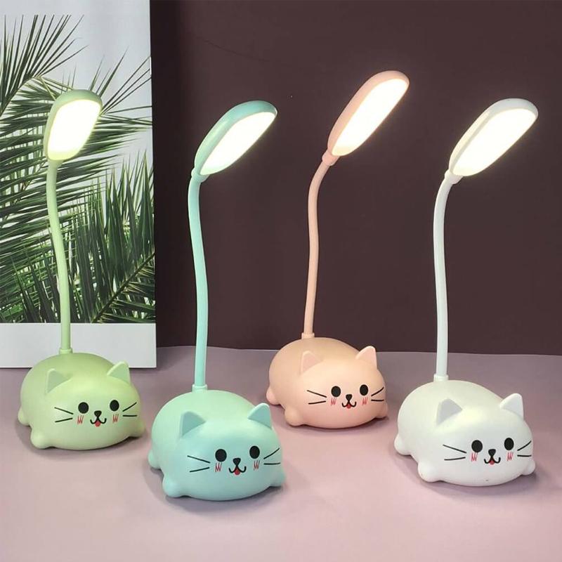 BowLift | Mini Cartoon Cat LED Eye Protection Reading Lamp USB Rechargeable Desk Lamp