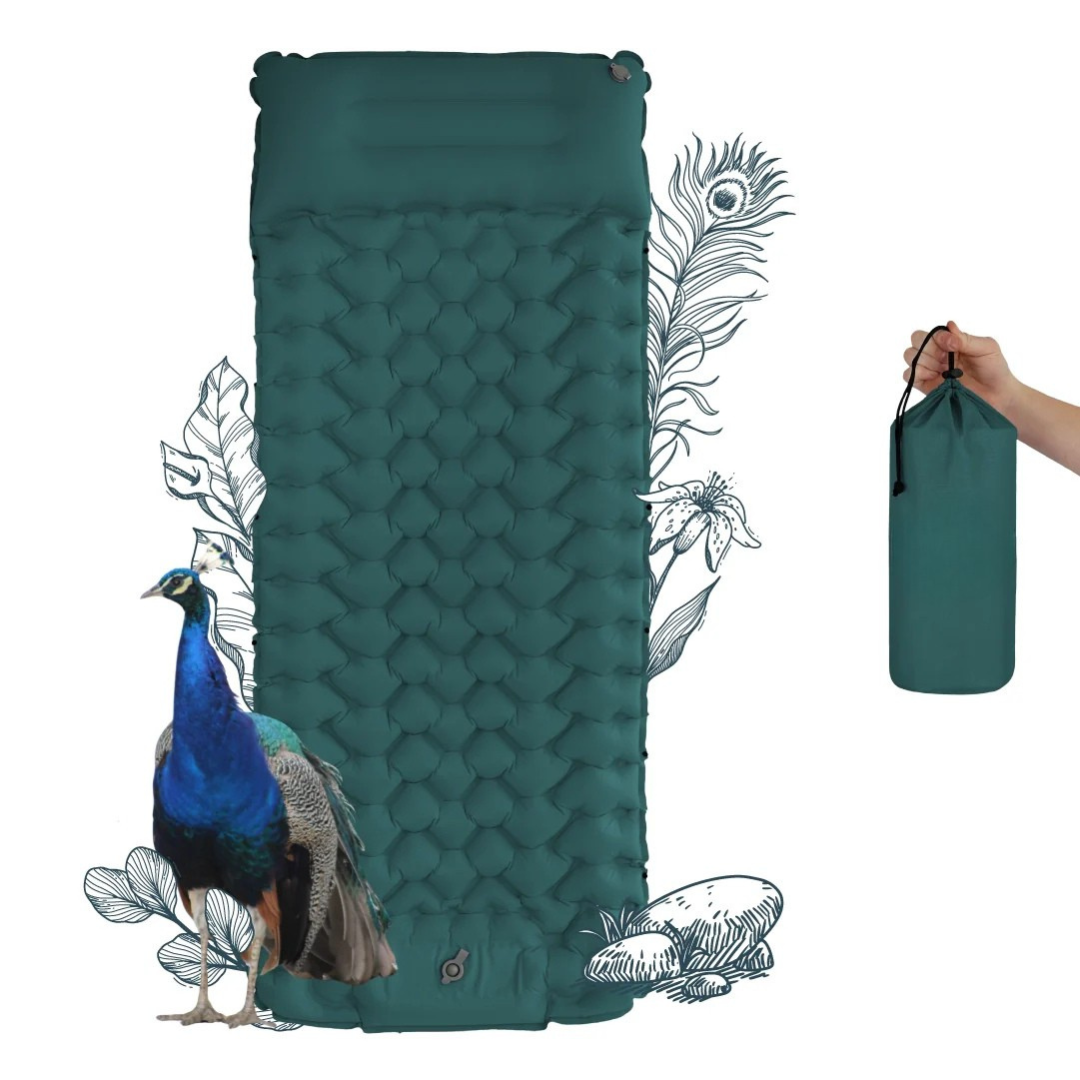 BowLift | AirLite Self-Inflating Sleeping Mat – Lightweight, Compact & 10 cm Thick Comfort