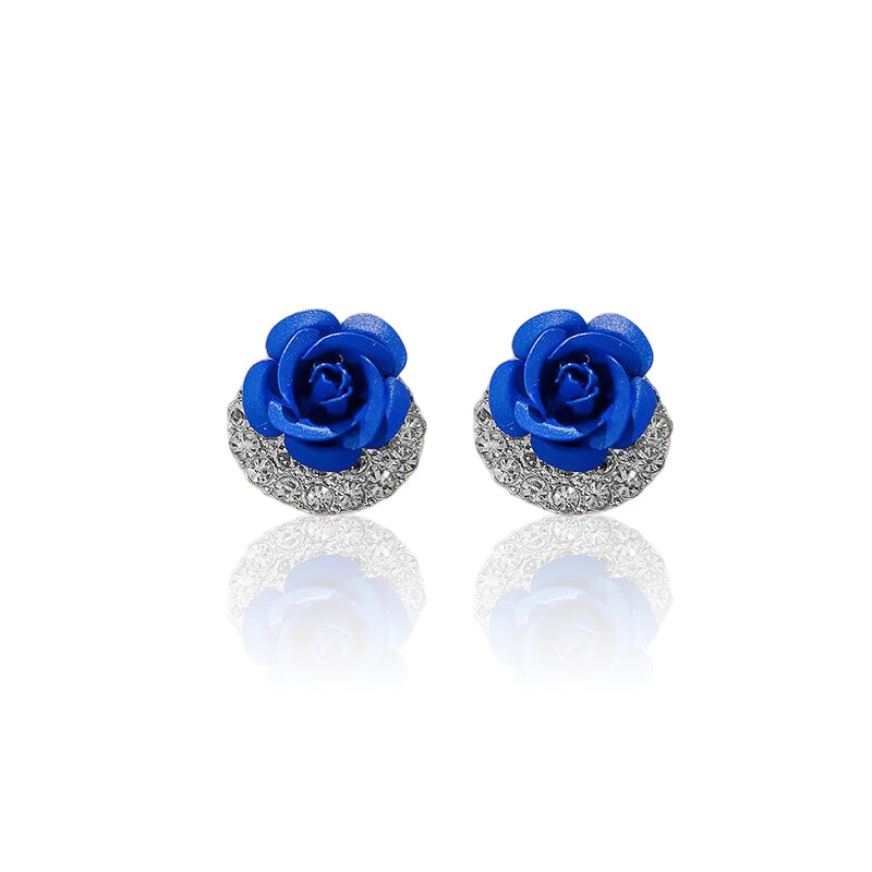 BowLift | Blue Rose Stud Earrings