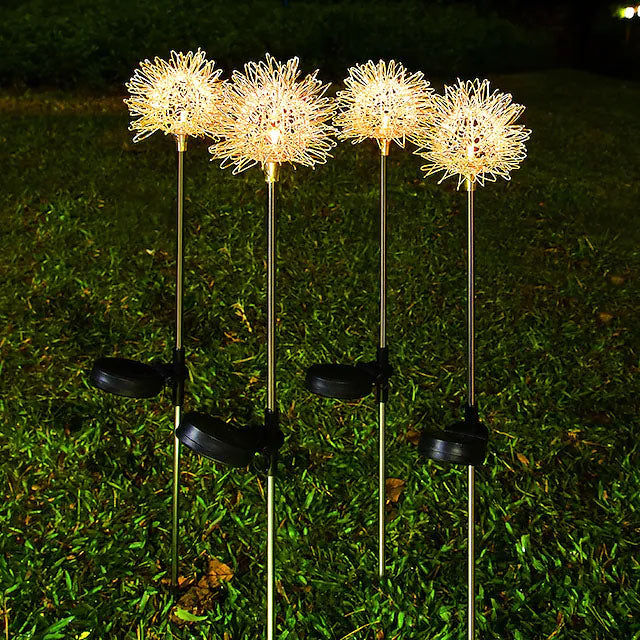 BowLift | 2-Pack: Outdoor Solar Dandelion Garden Lights