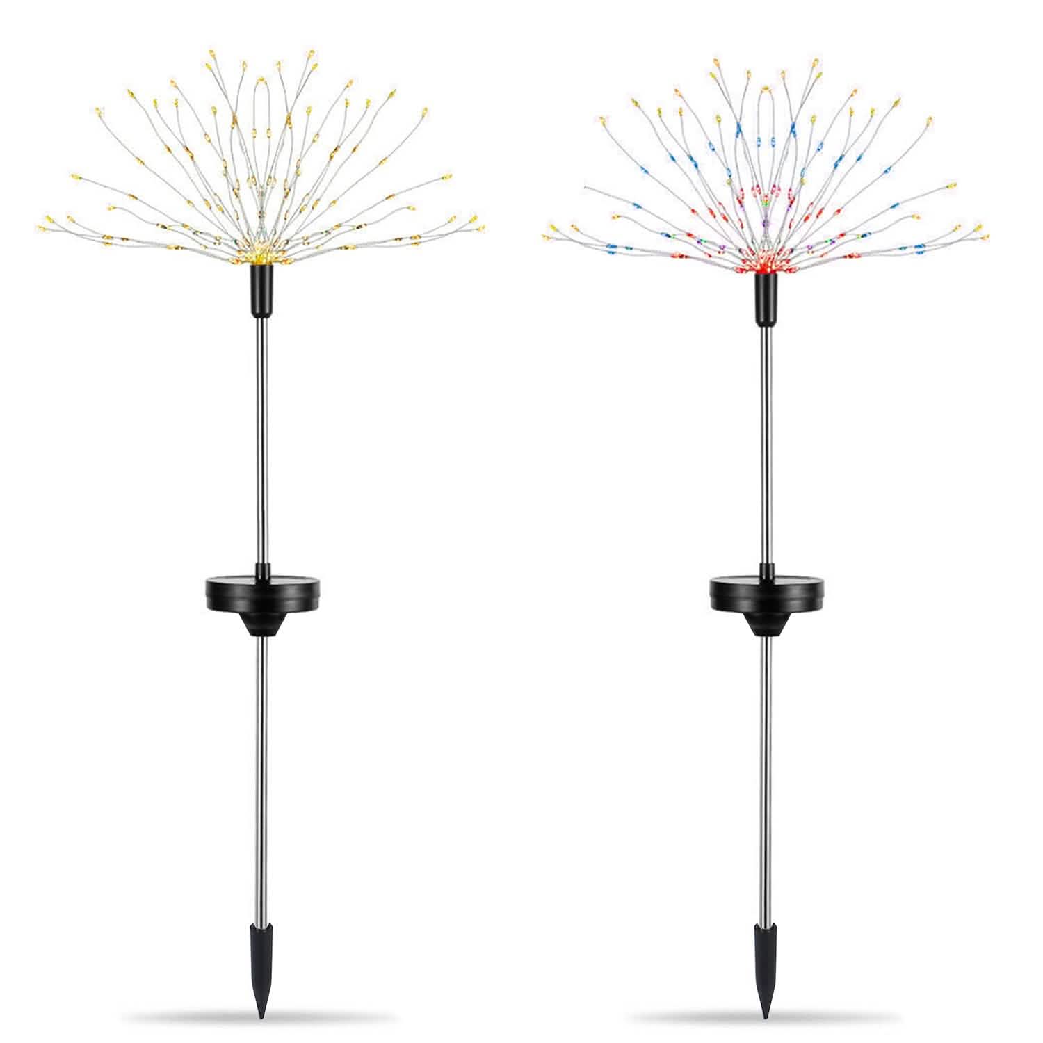 BowLift | 2-piece: Solar-powered star explosion garden lights