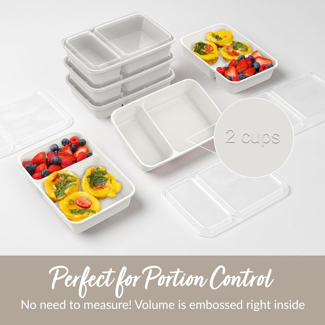 BowLift | 20-piece reusable 2-compartment food containers