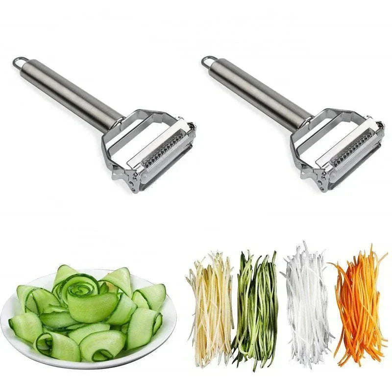 BowLift | Ultra-sharp stainless steel multifunctional vegetable slicer & julienne cutter potato carrot grater