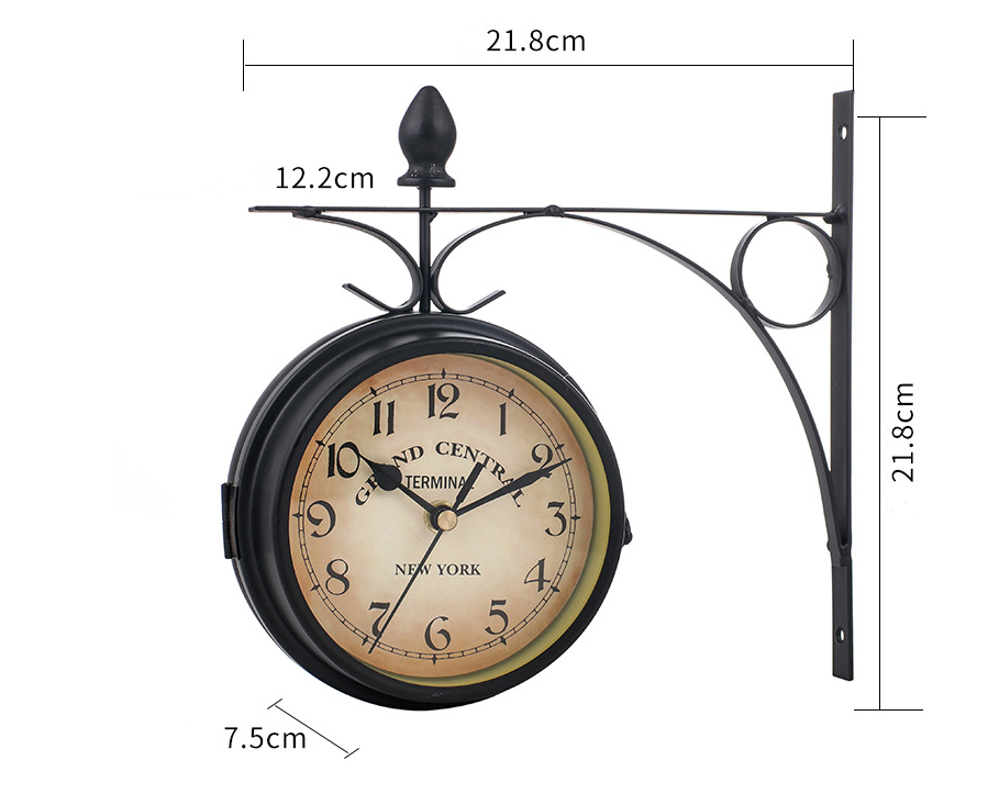 BowLift | Double-sided EuroElegance wall clock